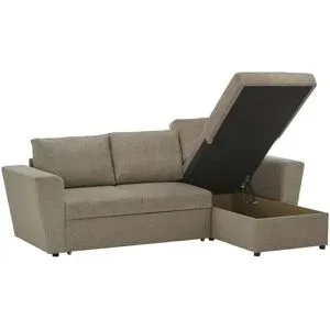 Höffner Ecksofa mit Schlaffunktion Xara ¦ beige ¦ Maße (cm): B: 245 H: 88 T: 156.0
