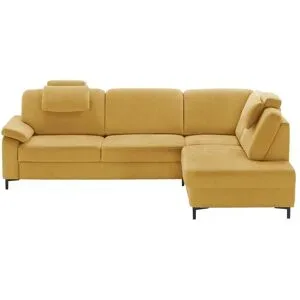 meinSofa Ecksofa  Carmen ¦ gelb ¦ Maße (cm): B: 266 H: 88 T: 202.0