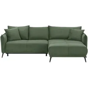pop Ecksofa  Vega De Luxe ¦ grün ¦ Maße (cm): B: 305 H: 91 T: 192.0