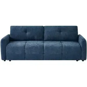 Höffner Big Sofa mit Schlaffunktion Honory ¦ blau ¦ Maße (cm): B: 222 H: 83 T: 89.0