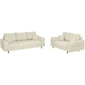 S-STYLE Polstergarnitur 3+2  Trygve ¦ beige ¦ Maße (cm): B: 210 H: 81