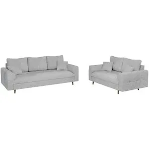 S-STYLE Polstergarnitur 3+2  Trygve ¦ grau ¦ Maße (cm): B: 210 H: 81