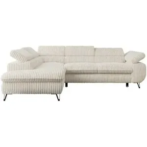 Höffner Ecksofa mit Schlaffunktion Peter ¦ beige ¦ Maße (cm): B: 273 H: 76