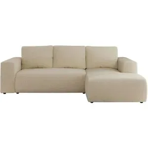 Höffner Ecksofa Beige mit Schlaffunktion Trentino ¦ beige ¦ Maße (cm): B: 266 H: 89