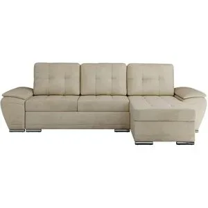 Höffner Ecksofa mit Schlaffunktion Umbria ¦ beige ¦ Maße (cm): B: 271 H: 85
