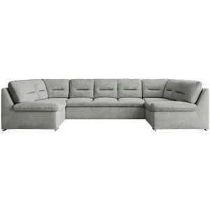 Höffner Wohnlandschaft mit Schlaffunktion Comodo ¦ silber ¦ Maße (cm): B: 340 H: 93