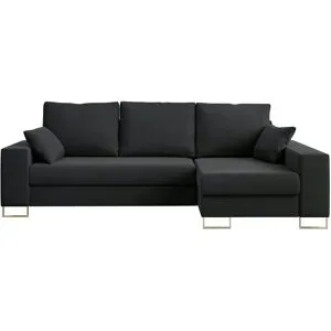 Höffner Ecksofa mit Schlaffunktion Dorain ¦ grau ¦ Maße (cm): B: 242 H: 85
