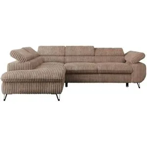 Höffner Ecksofa mit Schlaffunktion Peter ¦ braun ¦ Maße (cm): B: 273 H: 76