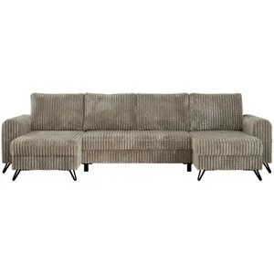 Höffner Wohnlandschaft Hellbraun   ¦ braun ¦ Maße (cm): B: 312 H: 90