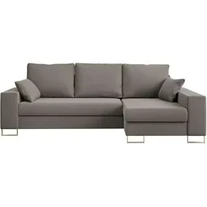 Höffner Ecksofa mit Schlaffunktion Dorain ¦ braun ¦ Maße (cm): B: 242 H: 85