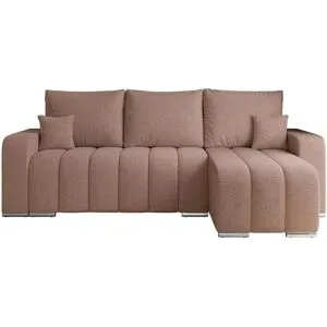 Höffner Ecksofa mit Schlaffunktion Kirasso ¦ rosa/pink ¦ Maße (cm): B: 245 H: 86