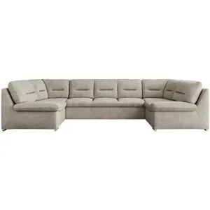 Höffner Wohnlandschaft mit Schlaffunktion Comodo ¦ beige ¦ Maße (cm): B: 340 H: 93