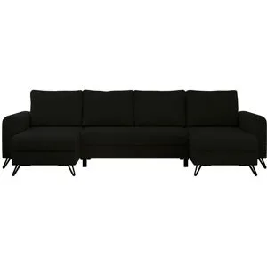 Höffner Wohnlandschaft Schwarz   ¦ schwarz ¦ Maße (cm): B: 312 H: 90