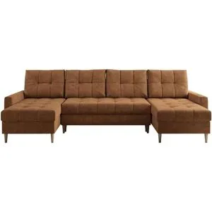 Höffner Wohnlandschaft mit Schlaffunktion Astra ¦ orange ¦ Maße (cm): B: 290 H: 75