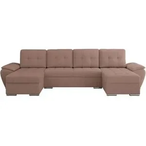 Höffner Wohnlandschaft mit Schlaffunktion Umbria ¦ rosa/pink ¦ Maße (cm): B: 336 H: 85
