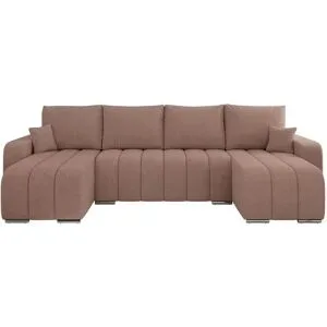 Höffner Wohnlandschaft mit Schlaffunktion Kirasso ¦ rosa/pink ¦ Maße (cm): B: 320 H: 86