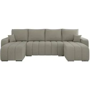Höffner Wohnlandschaft mit Schlaffunktion Kirasso ¦ grau ¦ Maße (cm): B: 320 H: 86