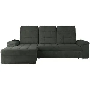 Höffner Ecksofa mit Schlaffunktion Madrito ¦ grau ¦ Maße (cm): B: 256 H: 89