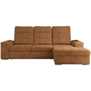 Höffner Ecksofa mit Schlaffunktion Madrito ¦ orange ¦ Maße (cm): B: 256 H: 89