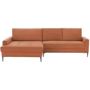 smart Ecksofa  Candice ¦ orange ¦ Maße (cm): B: 280 H: 90 T: 173.0