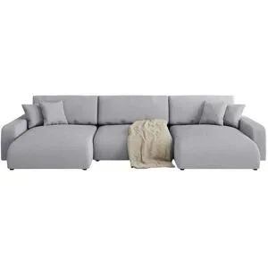 S-STYLE Wohnlandschaft  Emma ¦ grau ¦ Maße (cm): B: 332 H: 78