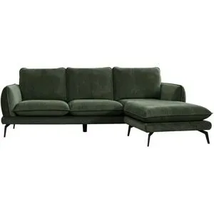Höffner Ecksofa  Maaika ¦ grün ¦ Maße (cm): B: 212 H: 87 T: 162.0