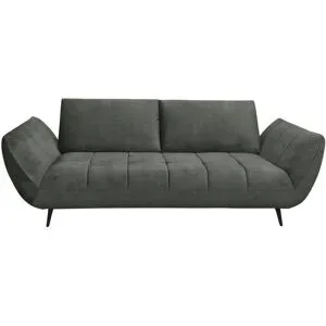 Bobb Sofa 2 5 -sitzig mit Sitztiefenverstellung Carly ¦ grau ¦ Maße (cm): B: 240