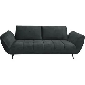 Bobb Sofa 2 5 -sitzig mit Sitztiefenverstellung Carly ¦ schwarz ¦ Maße (cm): B: