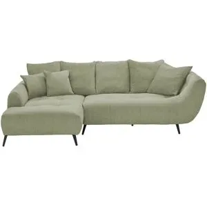 Bobb Ecksofa  Bellani III ¦ grün ¦ Maße (cm): B: 279 H: 98 T: 192.0