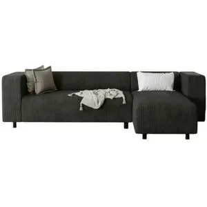 S-STYLE Ecksofa  Oskar ¦ schwarz ¦ Maße (cm): B: 240 H: 65