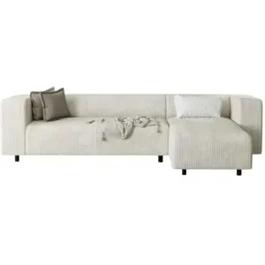S-STYLE Ecksofa  Oskar ¦ beige ¦ Maße (cm): B: 240 H: 65