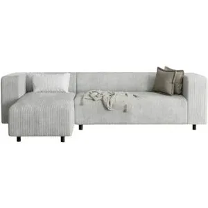 S-STYLE Ecksofa  Oskar ¦ grau ¦ Maße (cm): B: 240 H: 65