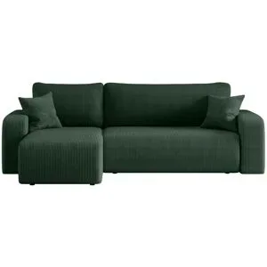 Höffner Ecksofa mit Schlaffunktion Pianio ¦ grün ¦ Maße (cm): B: 244 H: 82