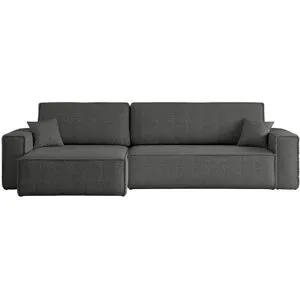Höffner Ecksofa mit Schlaffunktion Carl ¦ grau ¦ Maße (cm): B: 272 H: 82