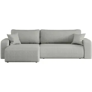 Höffner Ecksofa mit Schlaffunktion Pianio ¦ grau ¦ Maße (cm): B: 272 H: 82