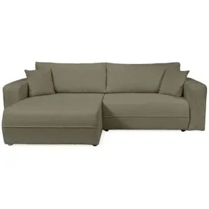 Höffner Ecksofa mit Schlaffunktion Oreon ¦ braun ¦ Maße (cm): B: 244 H: 82