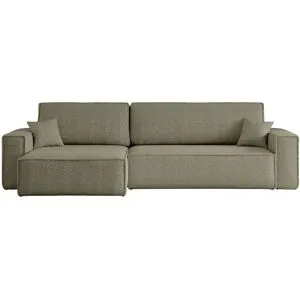 Höffner Ecksofa mit Schlaffunktion Carl ¦ braun ¦ Maße (cm): B: 272 H: 82
