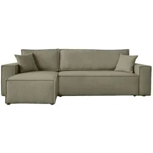 Höffner Ecksofa mit Schlaffunktion Carl ¦ braun ¦ Maße (cm): B: 244 H: 82