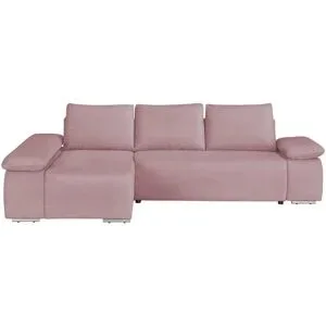 switch Ecksofa  Soft ¦ rosa/pink ¦ Maße (cm): B: 282 H: 84 T: 182.0