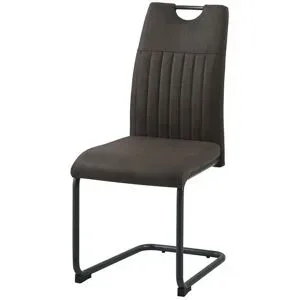 Höffner Schwingstuhl  Leif ¦ braun ¦ Maße (cm): B: 43 H: 97 T: 59.0