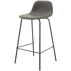 Höffner Barstuhl  Morten ¦ grau ¦ Maße (cm): B: 42 H: 96 T: 49.0