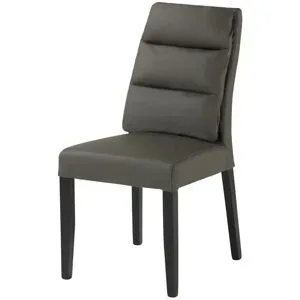 smart Lederstuhl  Tamix 1 ¦ grau ¦ Maße (cm): B: 43 H: 99 T: 62.0