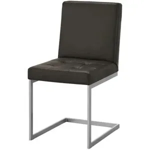 Höffner Schwingstuhl Leder Spider 2 ¦ braun ¦ Maße (cm): B: 45 H: 91 T: 58.0