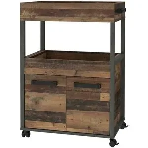 Höffner Barwagen  Woody ¦ holzfarben ¦ Maße (cm): B: 40 H: 88
