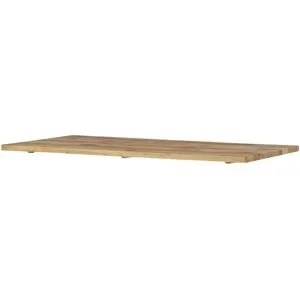 Höffner Tischplatte aus massiver Wildeiche Comida ¦ holzfarben ¦ Maße (cm): B: 90 H: 4