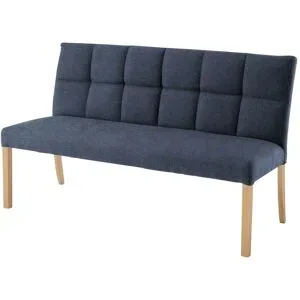 Woodford Esszimmerbank mit Steppung Dakota ¦ blau ¦ Maße (cm): B: 150 H: 89 T: