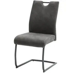 uno Freischwinger mit Griff Saros ¦ grau ¦ Maße (cm): B: 49 H: 98 T: 63.0