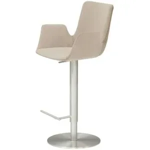 Höffner Barhocker  MyHelios ¦ beige ¦ Maße (cm): B: 52 T: 35.0