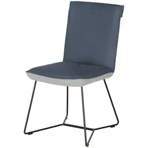Koinor Kufenstuhl Leder  Schwof ¦ blau ¦ Maße (cm): B: 48 H: 90 T: 64.0
