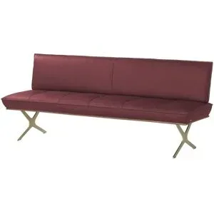 Koinor Sitzbank Leder Dining System 1 ¦ rot ¦ Maße (cm): B: 194 H: 88 T: 66.0